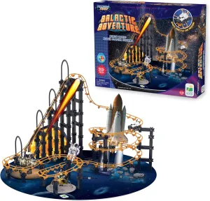The Learning Journey International Techno Trax Galactic Adventure, Action Packed Roller Coaster Building Kit, STEM Gift for Boys and Girls Age 8 , 300  pc Set