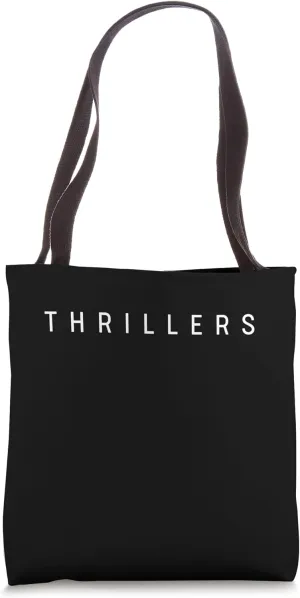 Thrillers Books / Thriller Films Lover. Simple, Modern Font Tote Bag