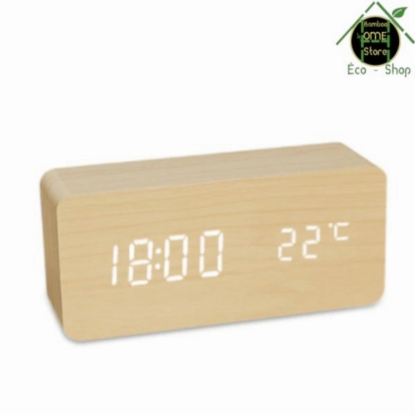 Tic-tac­™ Réveil matin en bambou