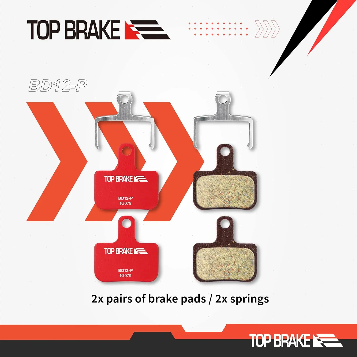 TOP BRAKE Disc Bike Brake Pads for SRAM Level Ultimate/T/TL/TLM B1；Force eTap AXS/Red eTap AXS (Gen. 2) | MTB/eMTB/Gravel/Cross-Country