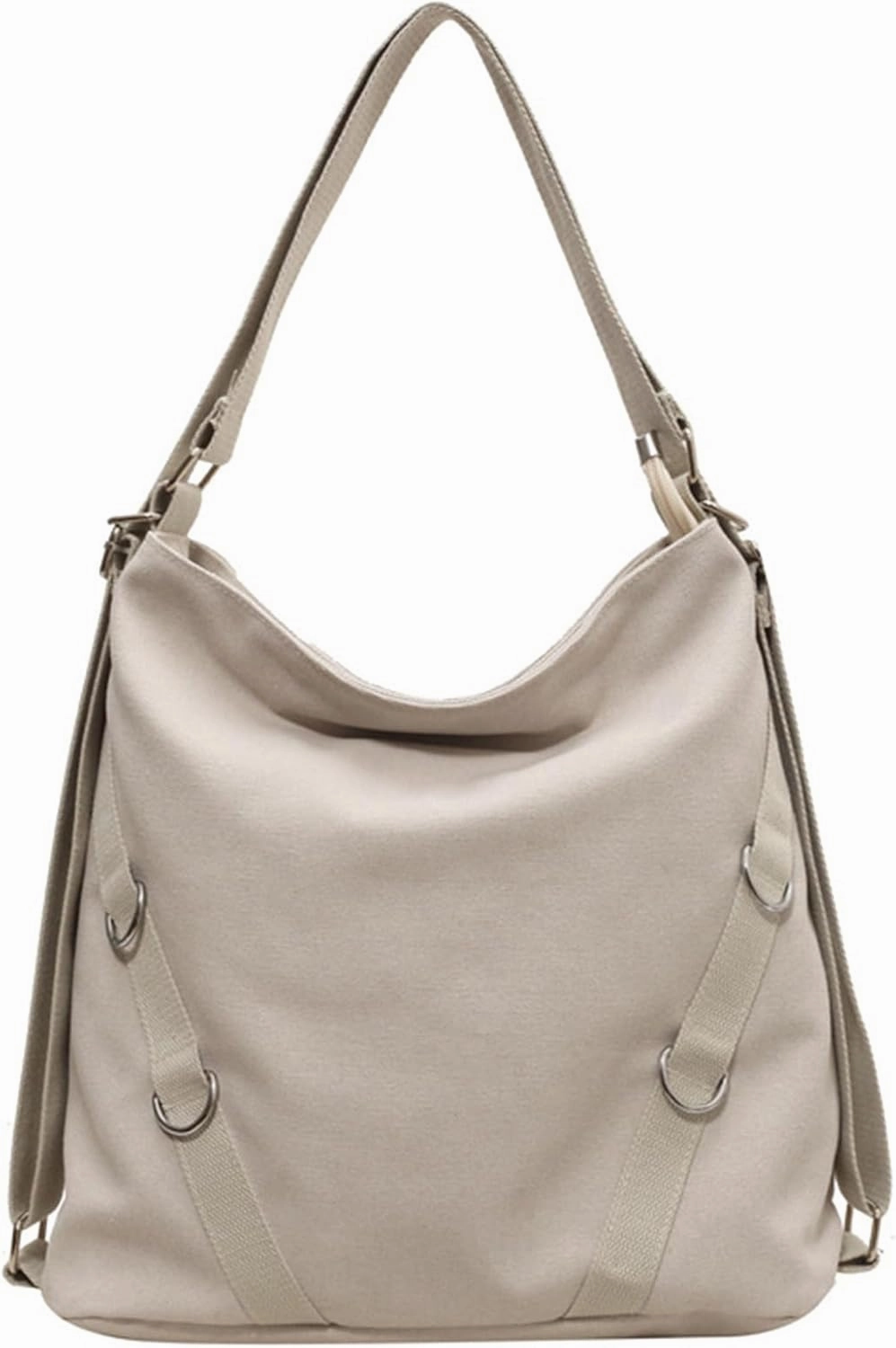 Tote Bag for Women,Canvas Tote Bag with Zipper, Retro Large Capacity Casual Shoulder Handbags with Inner Pockets