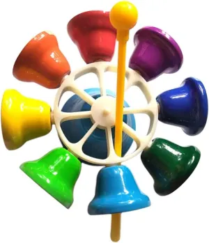Totority Kids Playsets Handbell Musical Toy Percussion Rhythm Toy 8 Note Knocking Bell Handbells for Kids Musical Bell Percussion Toy Beating Hand Bell Toy Kids Suit Metal The Bell Child