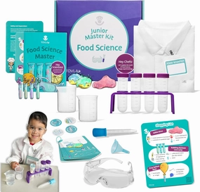 Tovla Jr. Kids Food Science Kit – Real Cooking Tools   Edible Experiments – Montessori-Inspired STEM Activity Set for Ages 4-12