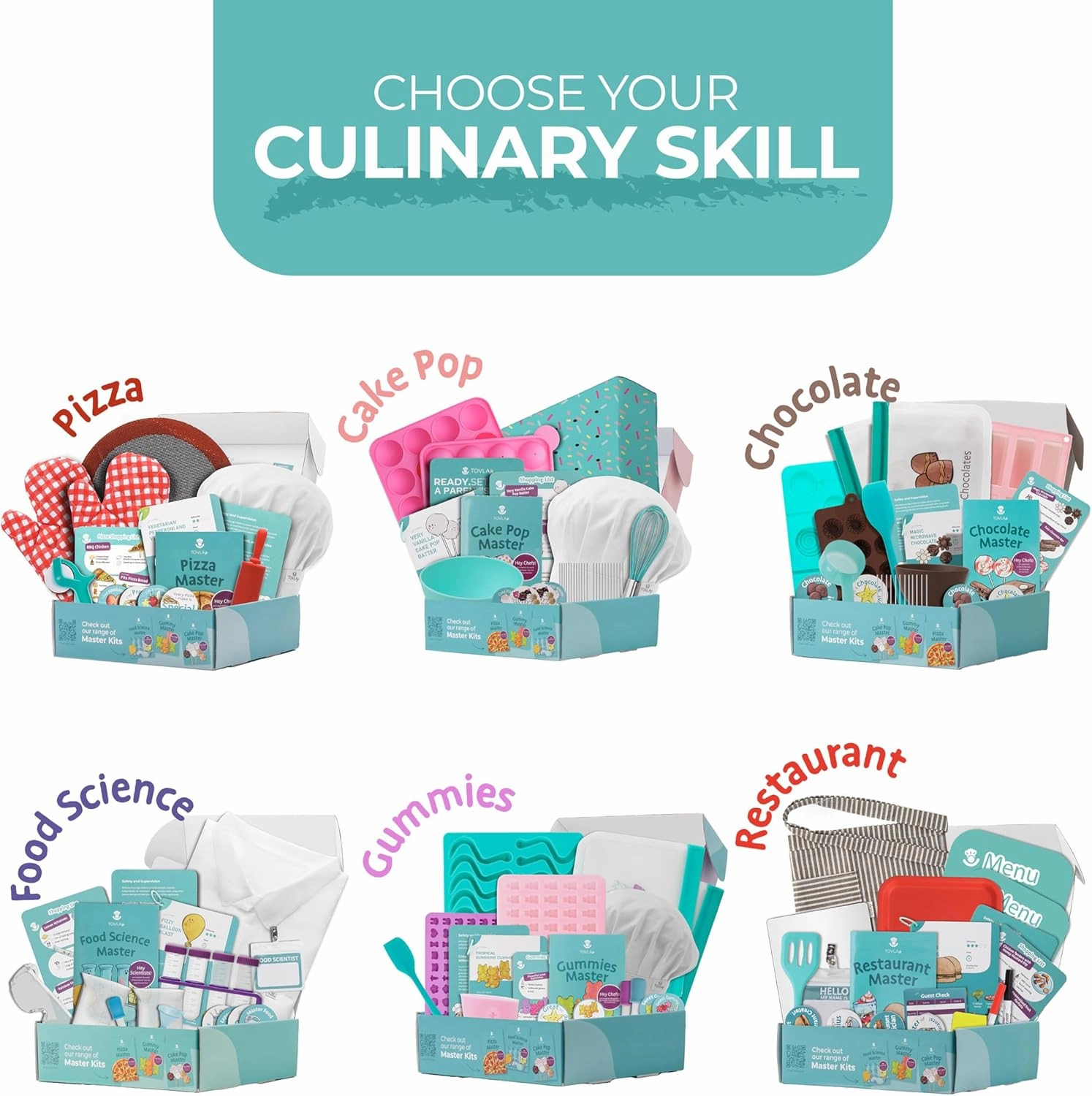 Tovla Jr. Kids Food Science Kit – Real Cooking Tools   Edible Experiments – Montessori-Inspired STEM Activity Set for Ages 4-12