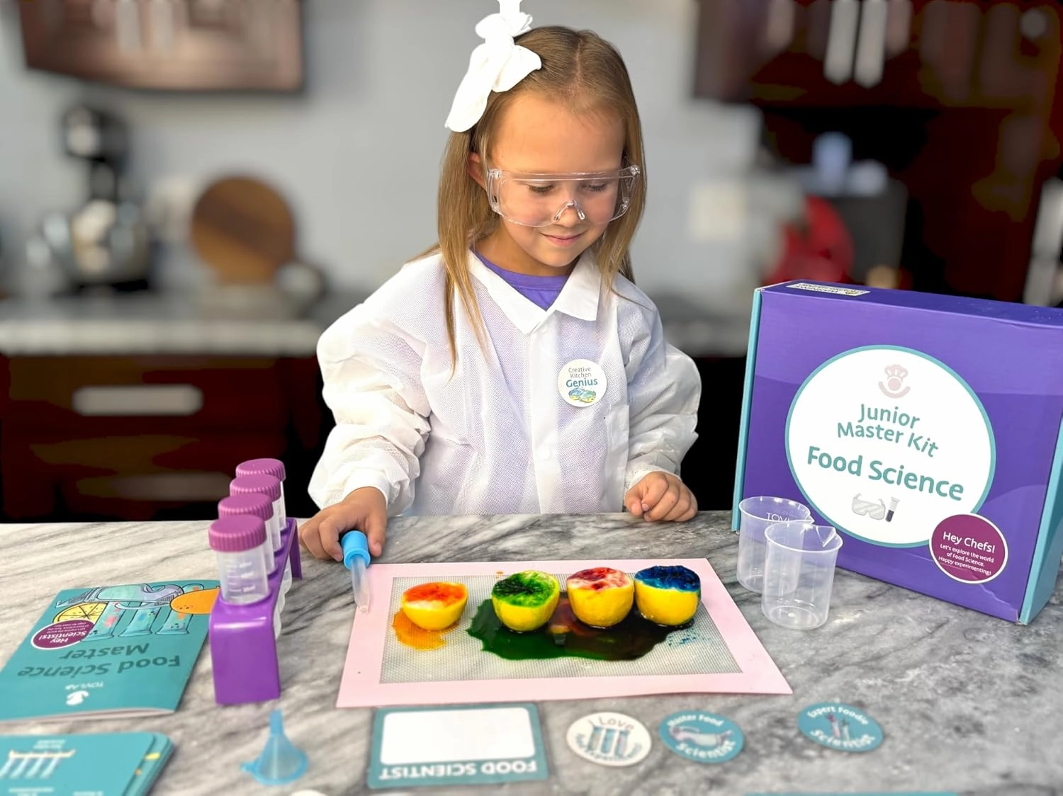 Tovla Jr. Kids Food Science Kit – Real Cooking Tools   Edible Experiments – Montessori-Inspired STEM Activity Set for Ages 4-12
