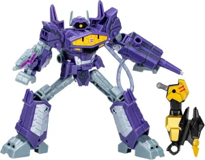 Transformers Toys EarthSpark Deluxe Class Shockwave Action Figure, 5-Inch, Robot Toys for Kids Ages 6 and Up