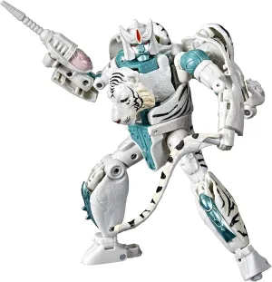Transformers Toys Generations War for Cybertron: Kingdom Voyager WFC-K35 Tigatron Action Figure - Kids Ages 8 and Up, 7-inch