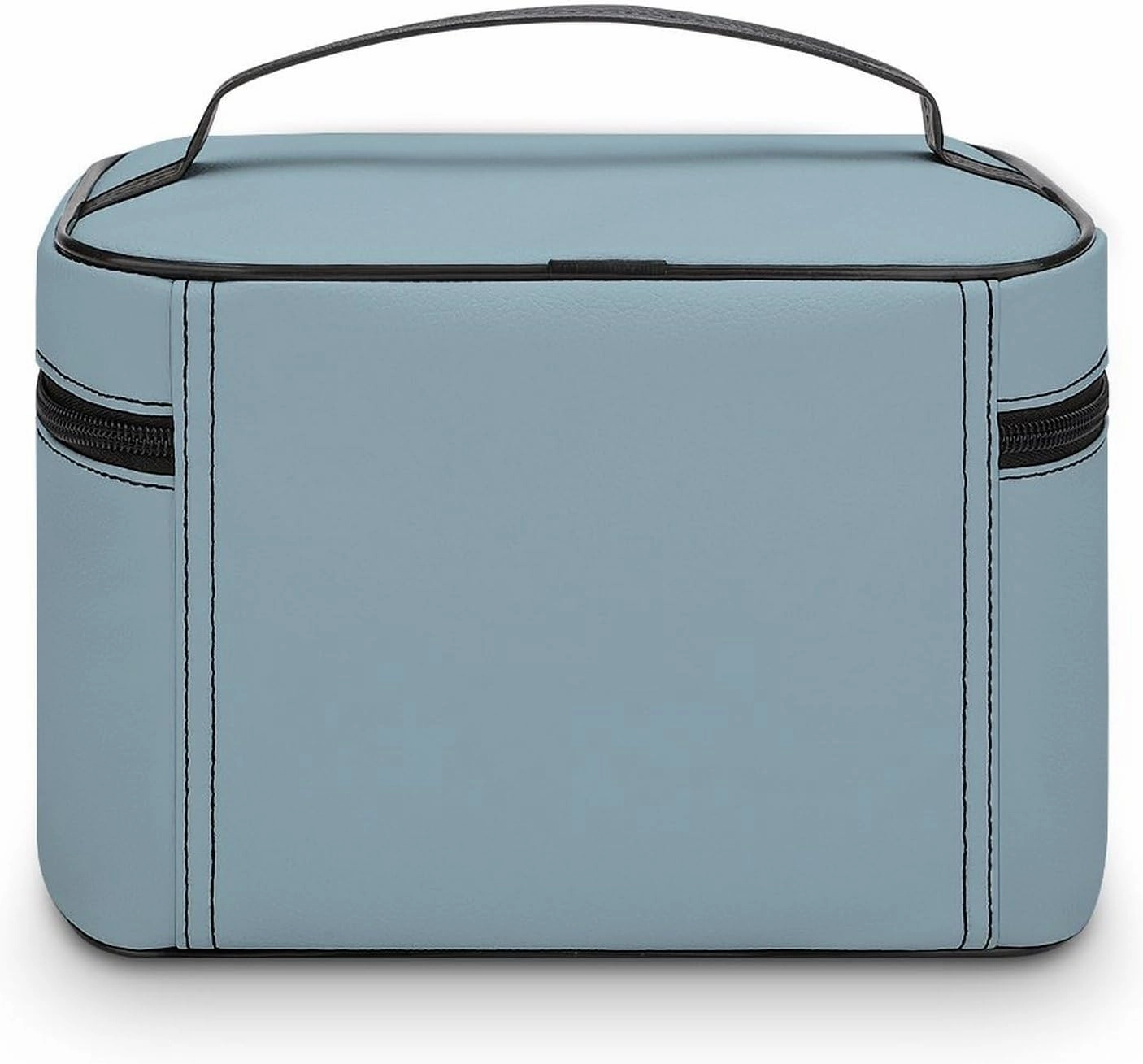 Travel Makeup Bag, Simple Blue Color Cosmetic Bags for Women Large Capacity Waterproof Toiletry Bag Make up Organizer