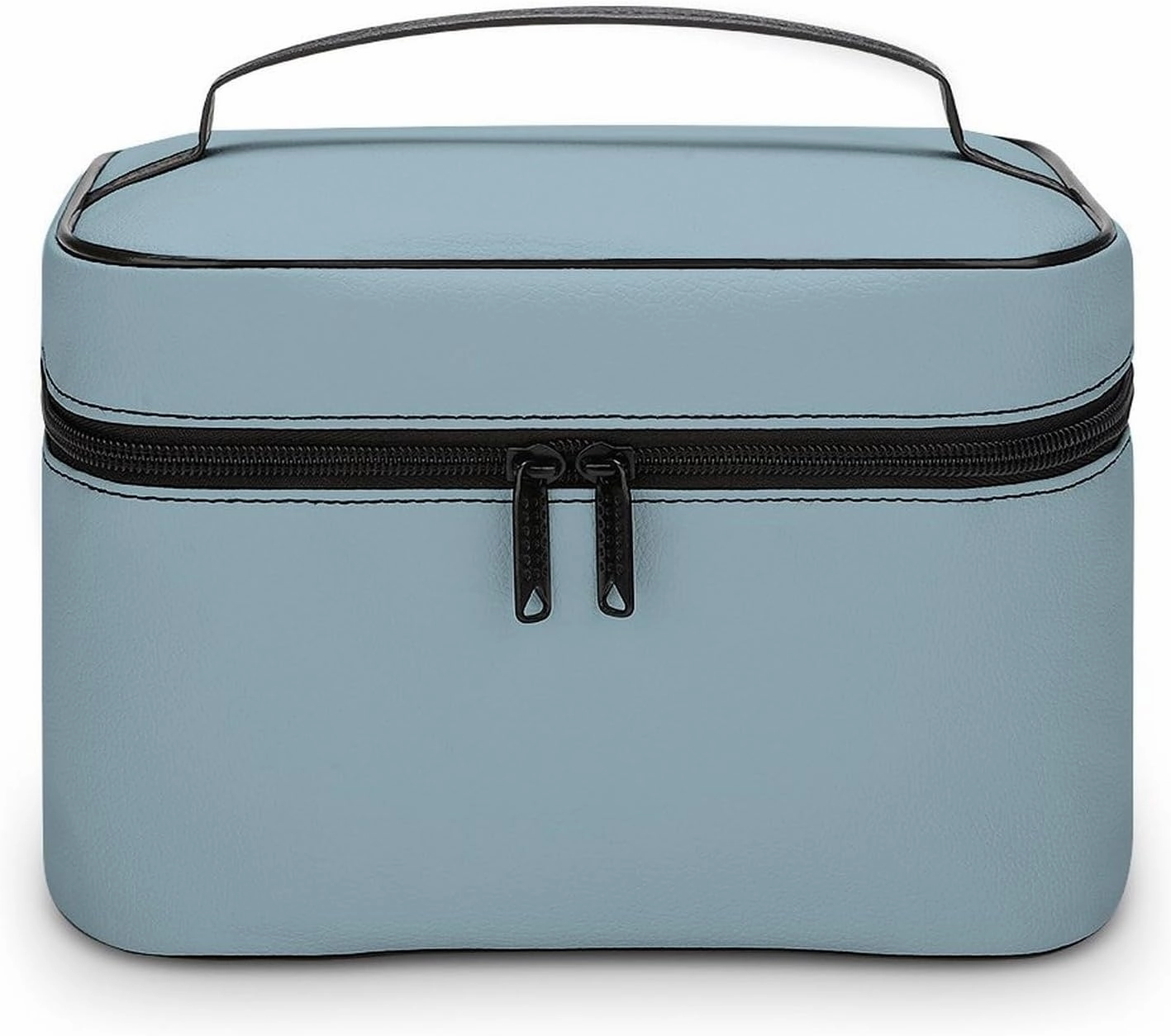 Travel Makeup Bag, Simple Blue Color Cosmetic Bags for Women Large Capacity Waterproof Toiletry Bag Make up Organizer