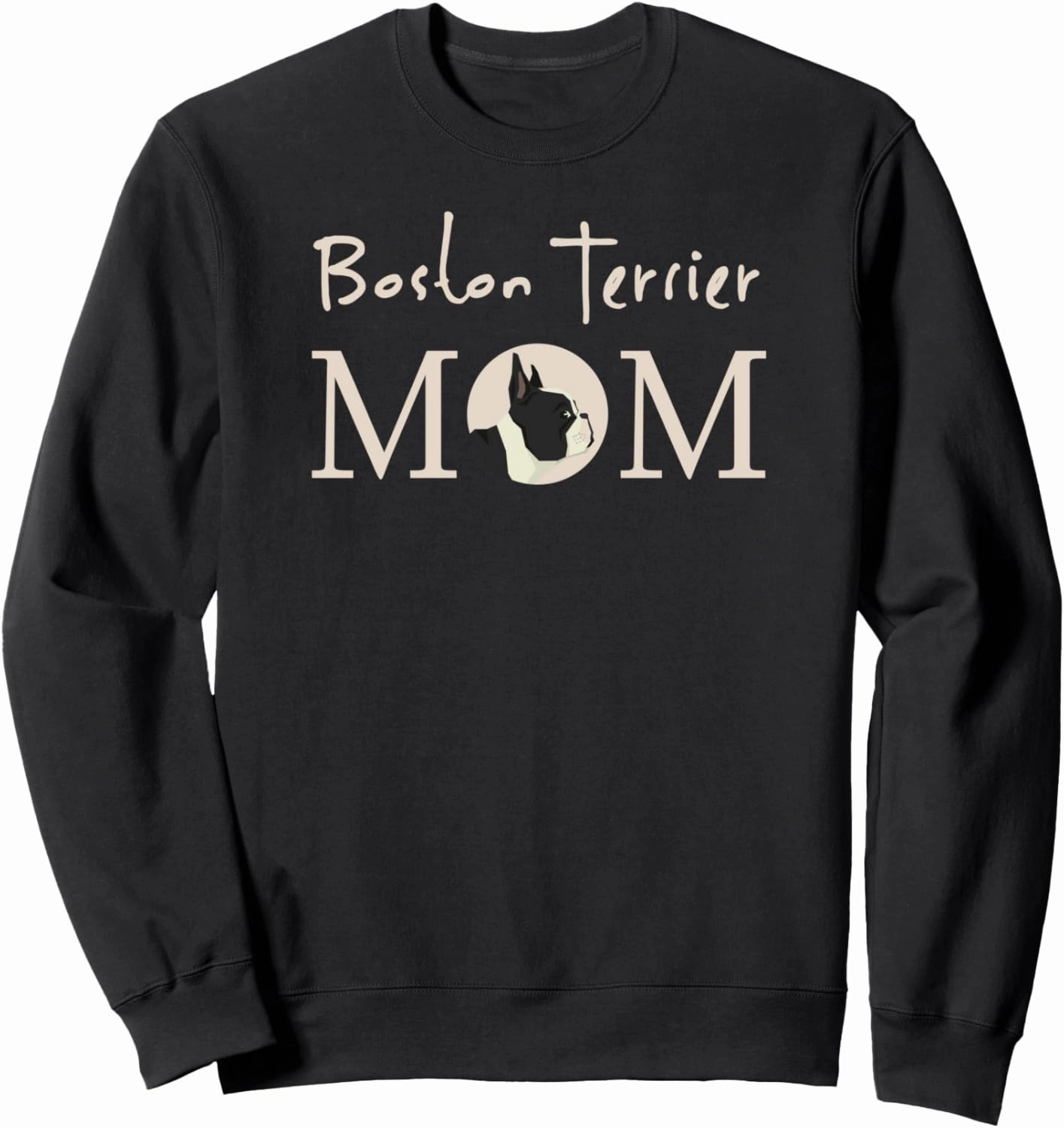 Trendy Boston Terrier Mom Cute Dog Lover Sweatshirt