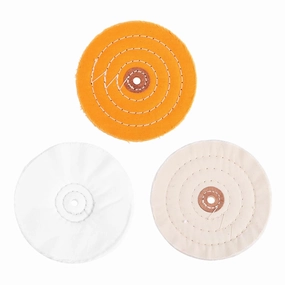 Unomor 3pcs Set Buffing Wheel Kit for Bench Buffer Tools Reusable Polishing Mop Set for Tile and Auto Maintenance Smooth Finish for Hard and Delicate Materials