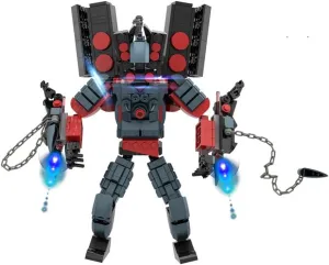 Upgraded Titan Clockman Block Toy, Titan Clock Man Game Model Toys, Reproducible Assembly Block Toy, Movable Figures Set (NobiMart, Sound Man, NobiMart)