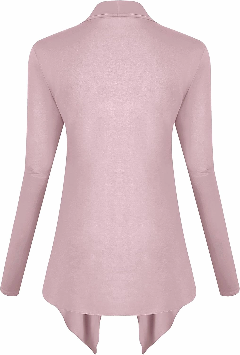 Urban CoCo Women's Drape Front Open Cardigan Long Sleeve Irregular Hem