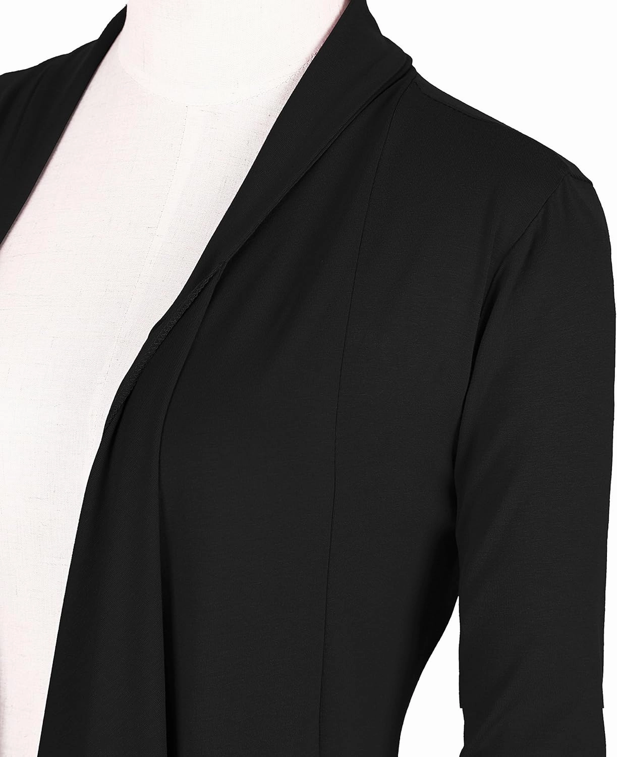 Urban CoCo Women's Drape Front Open Cardigan Long Sleeve Irregular Hem