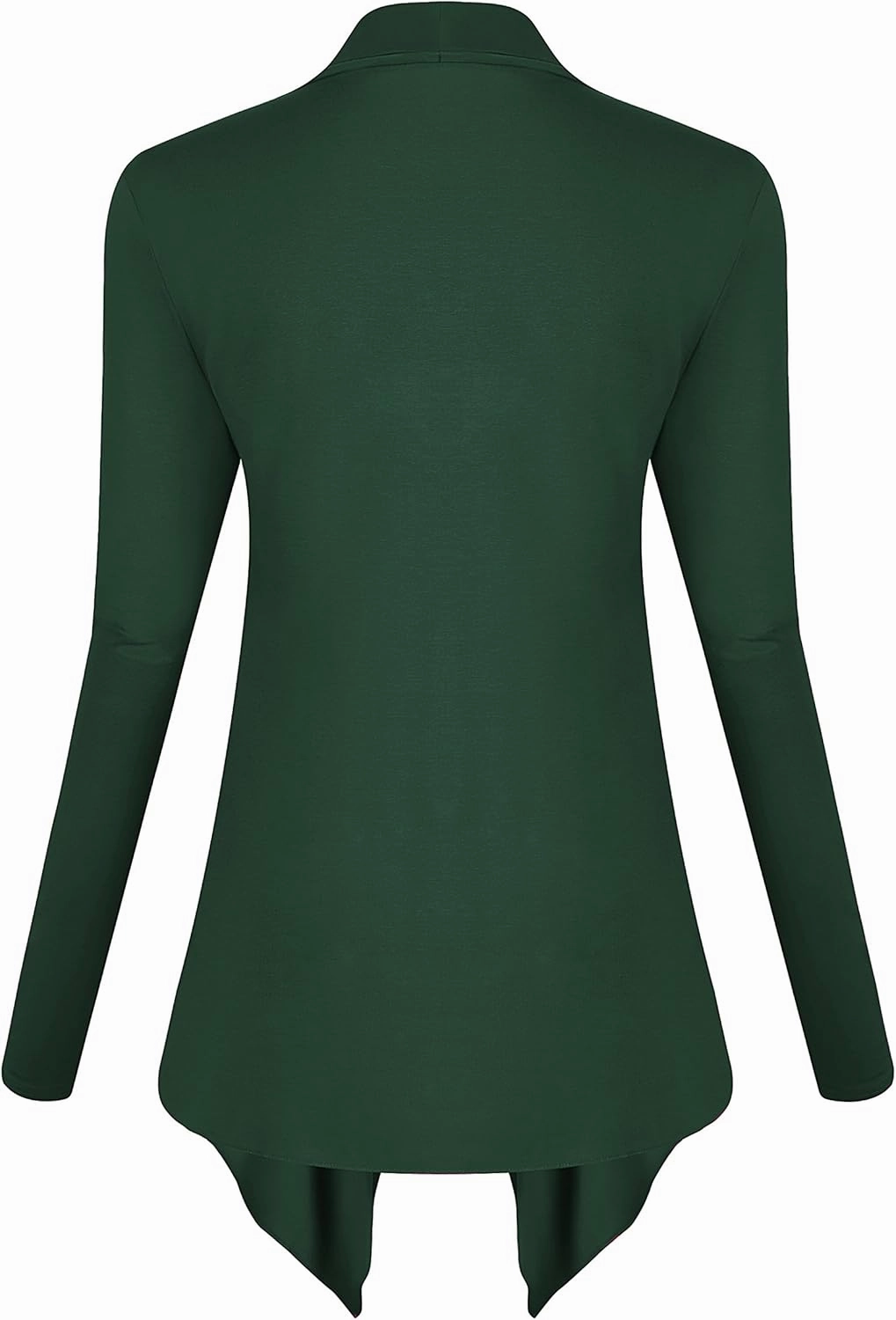 Urban CoCo Women's Drape Front Open Cardigan Long Sleeve Irregular Hem