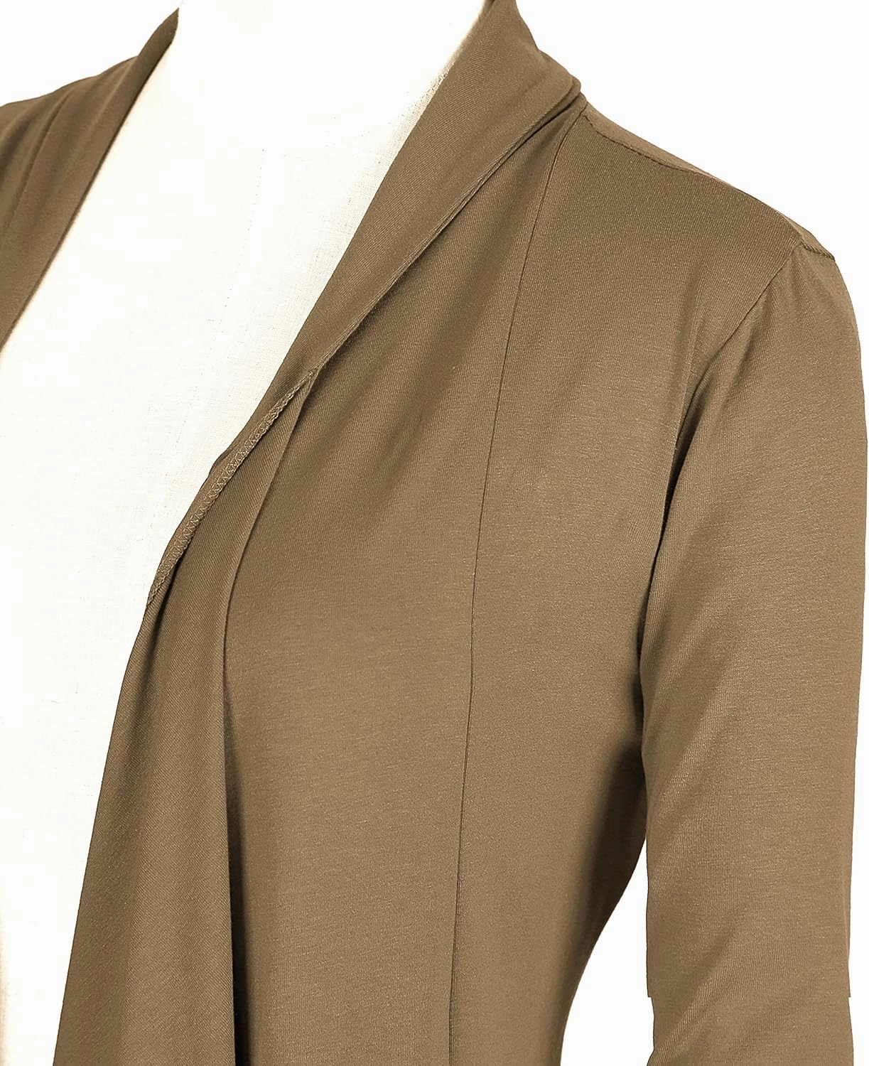 Urban CoCo Women's Drape Front Open Cardigan Long Sleeve Irregular Hem
