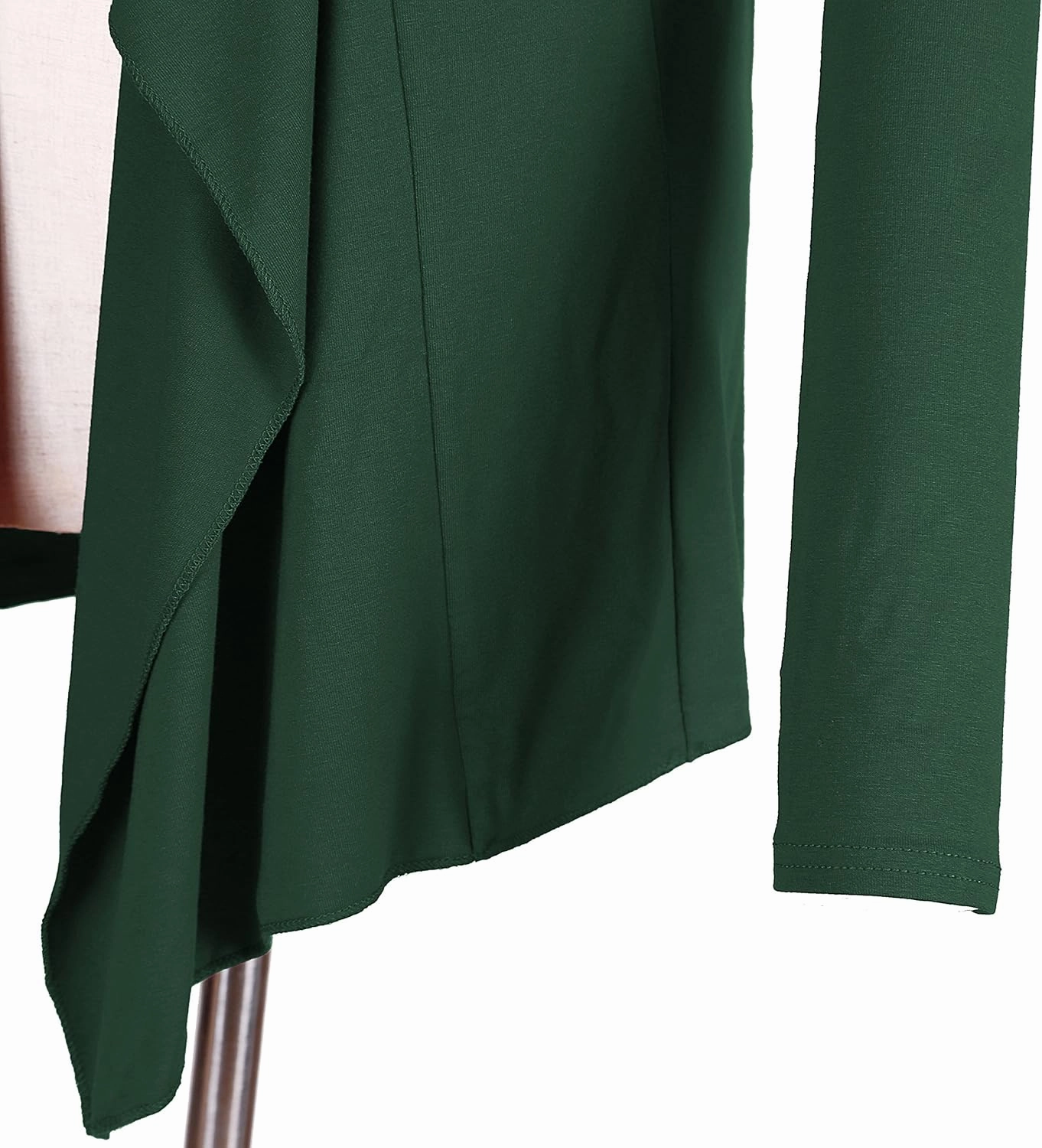 Urban CoCo Women's Drape Front Open Cardigan Long Sleeve Irregular Hem