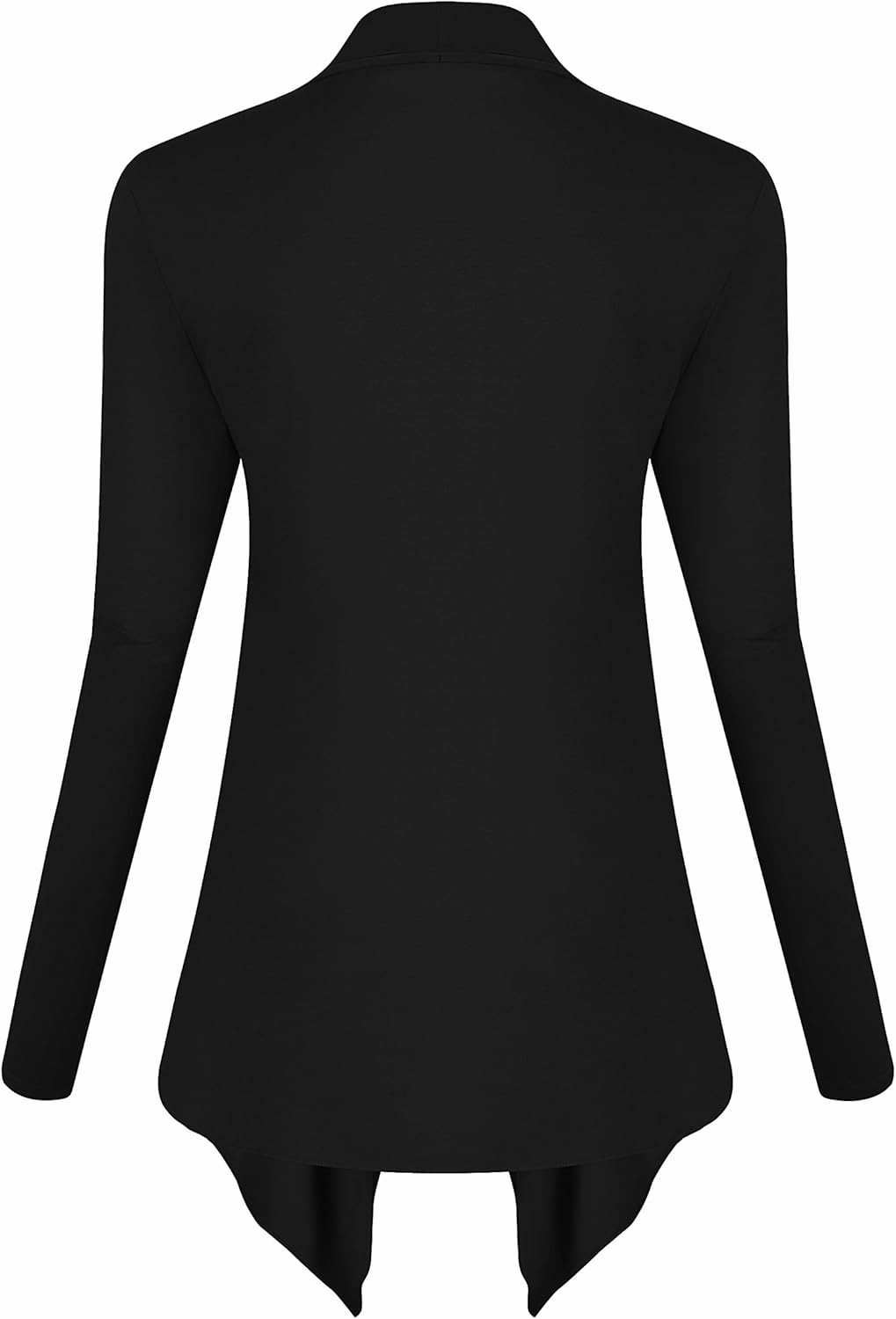 Urban CoCo Women's Drape Front Open Cardigan Long Sleeve Irregular Hem