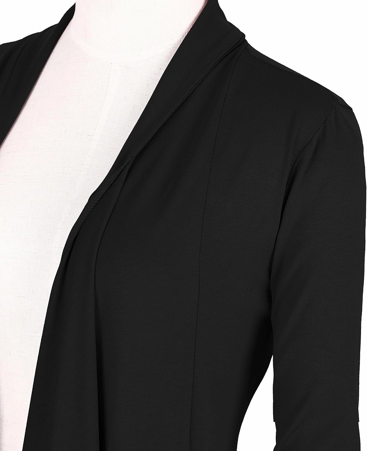 Urban CoCo Women's Drape Front Open Cardigan Long Sleeve Irregular Hem