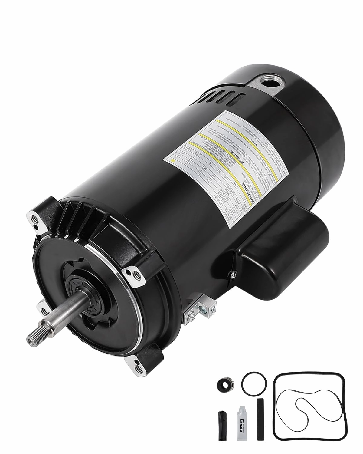 UST1202 2HP Pool Pump Motor Replacement, 115/230V Round Flange, Compatible With Hayward/A.O. Smith/Century 56J Frame Pumps, Includes Seal Kit & O-Rings (SP2615X20)