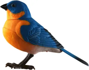 Vaguelly Bird Plaything Plastic Plastic Bird Toy Bird Toys Electric Bird Toy Voice-Activated Cognitive Ability Enhancer Random