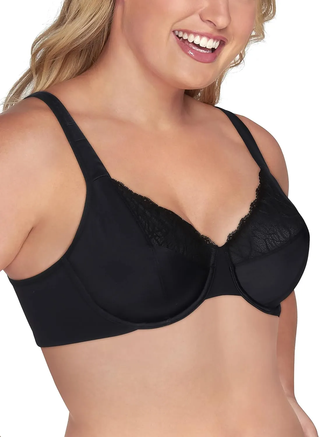 Vanity Fair Women's Flattering Lace Full Figure Minimizer Underwire Bra