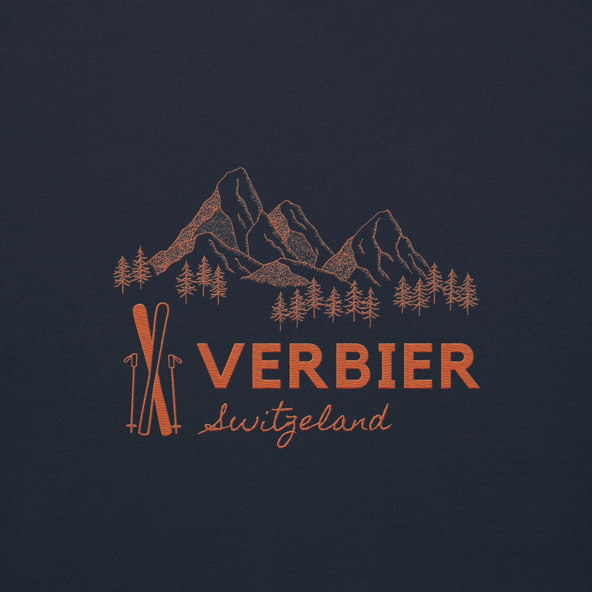 Verbier Embroiderd (Red) Hoodie