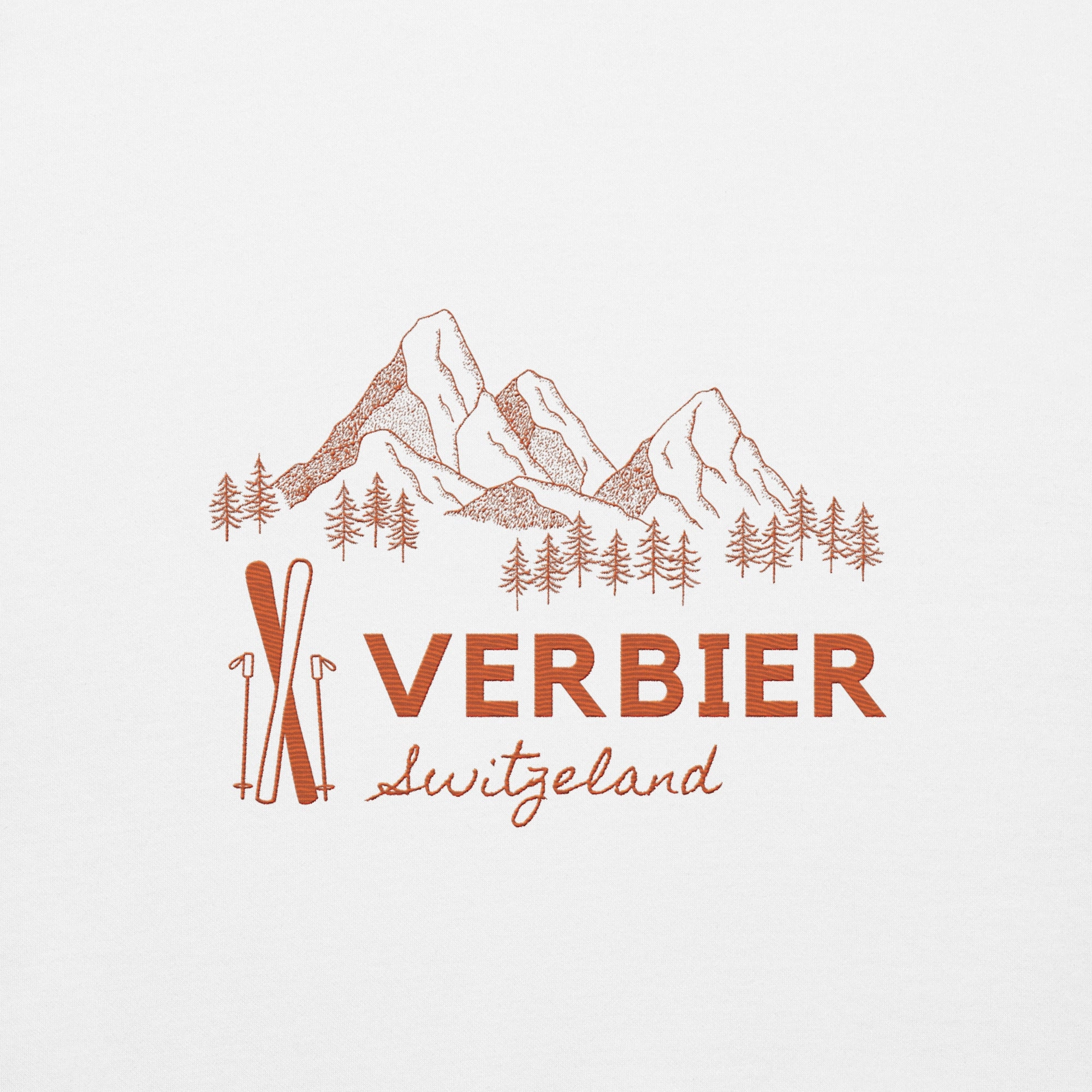 Verbier Embroiderd (Red) Hoodie