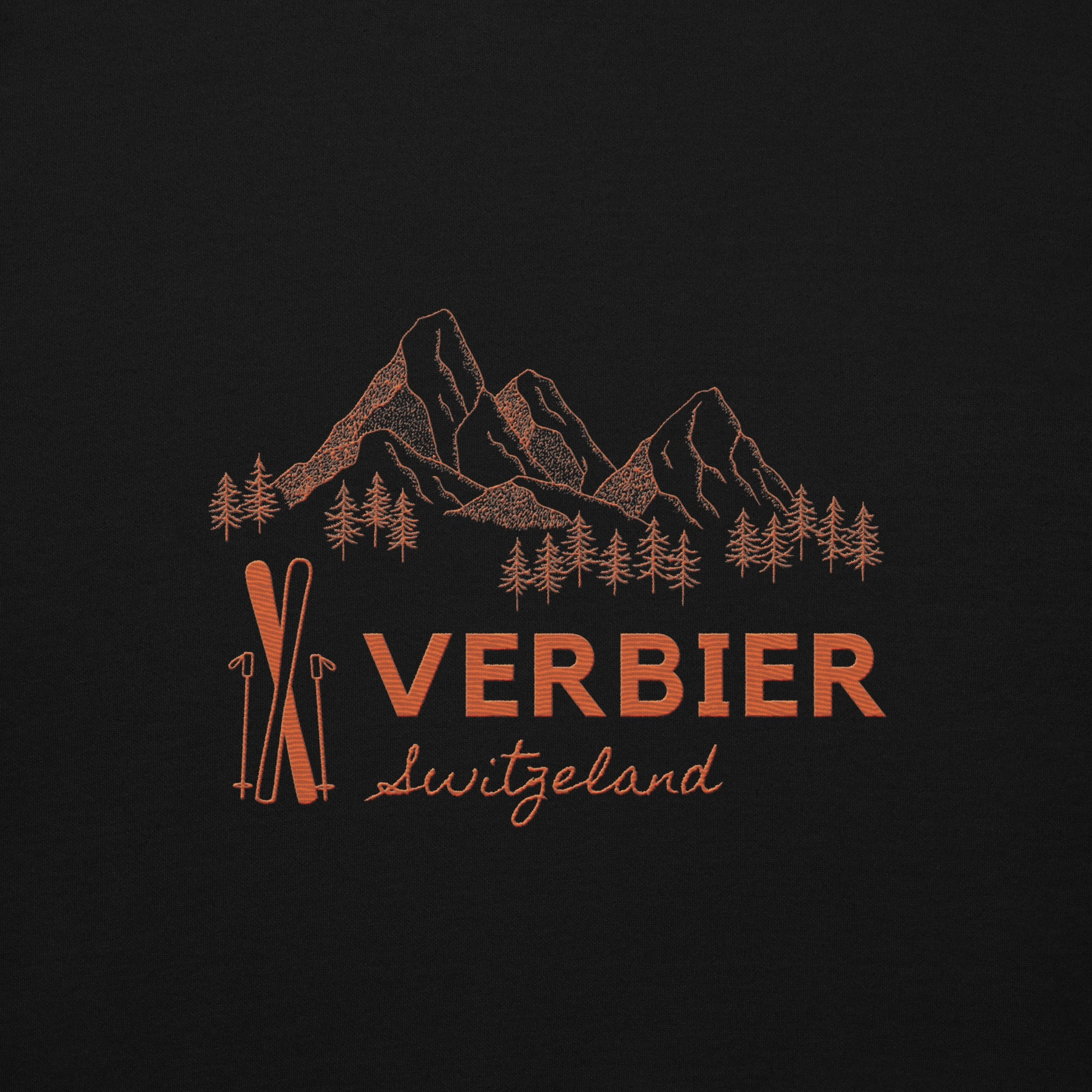 Verbier Embroiderd (Red) Hoodie