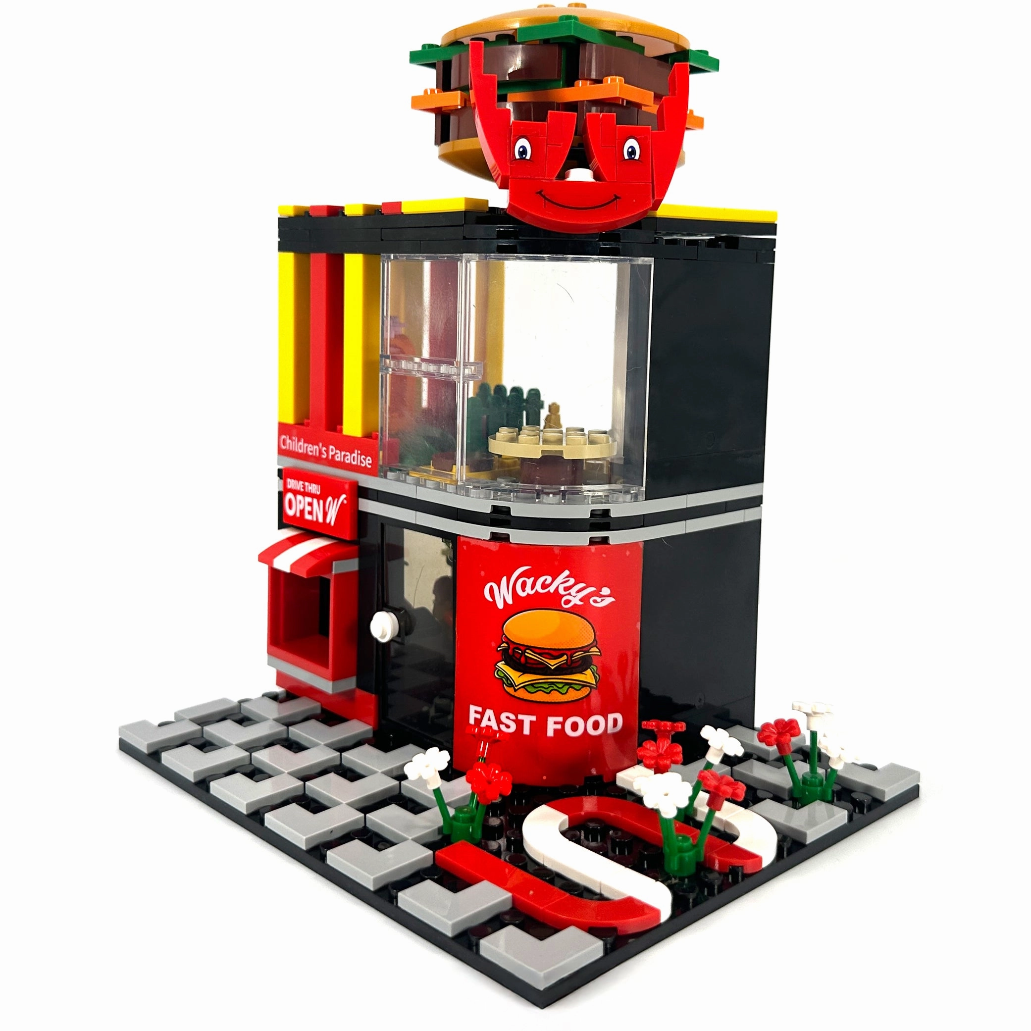 Wacky's Fast Food™ Burger Joint Building Set – 274 Pieces | General Jim’s Toys & Bricks