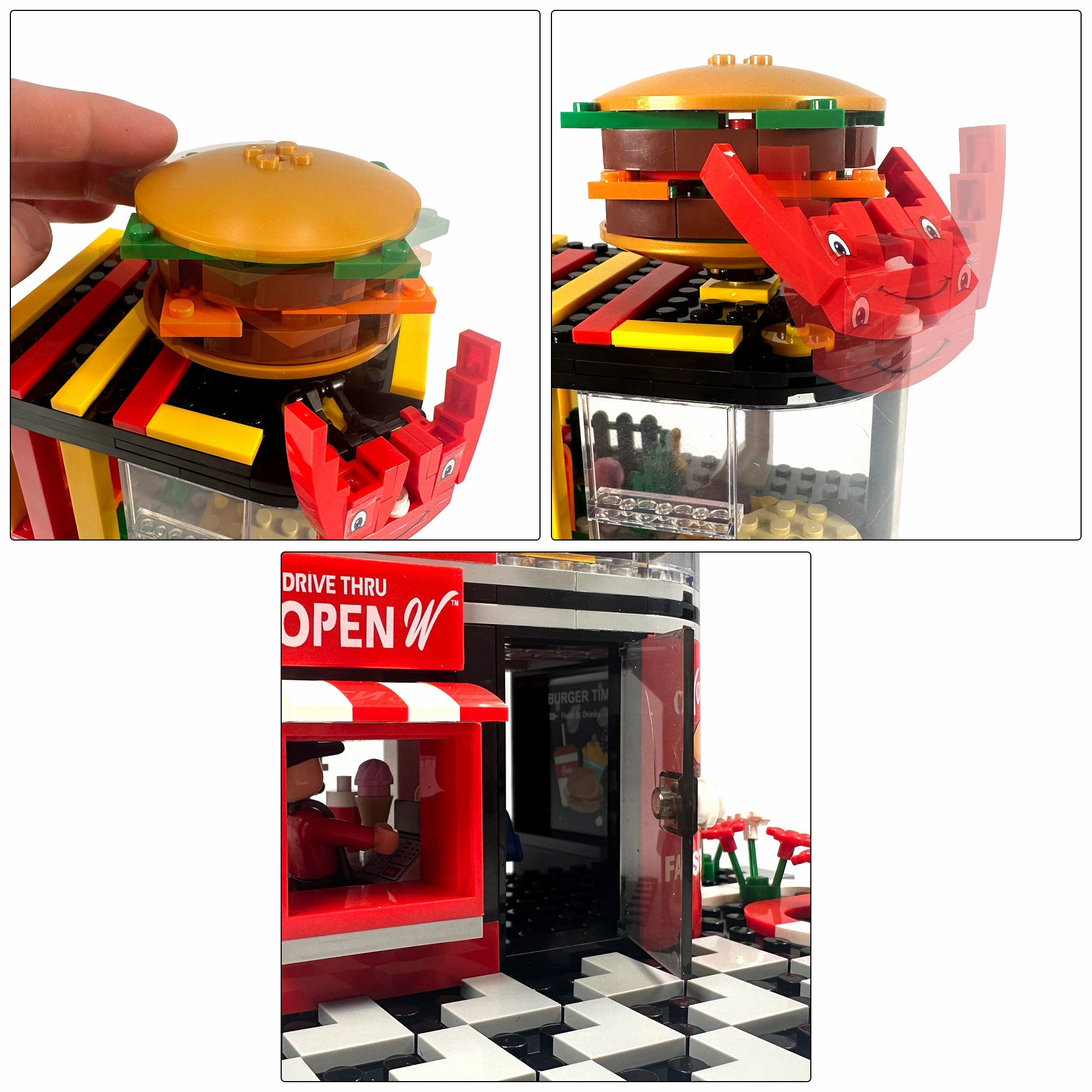 Wacky's Fast Food™ Burger Joint Building Set – 274 Pieces | General Jim’s Toys & Bricks