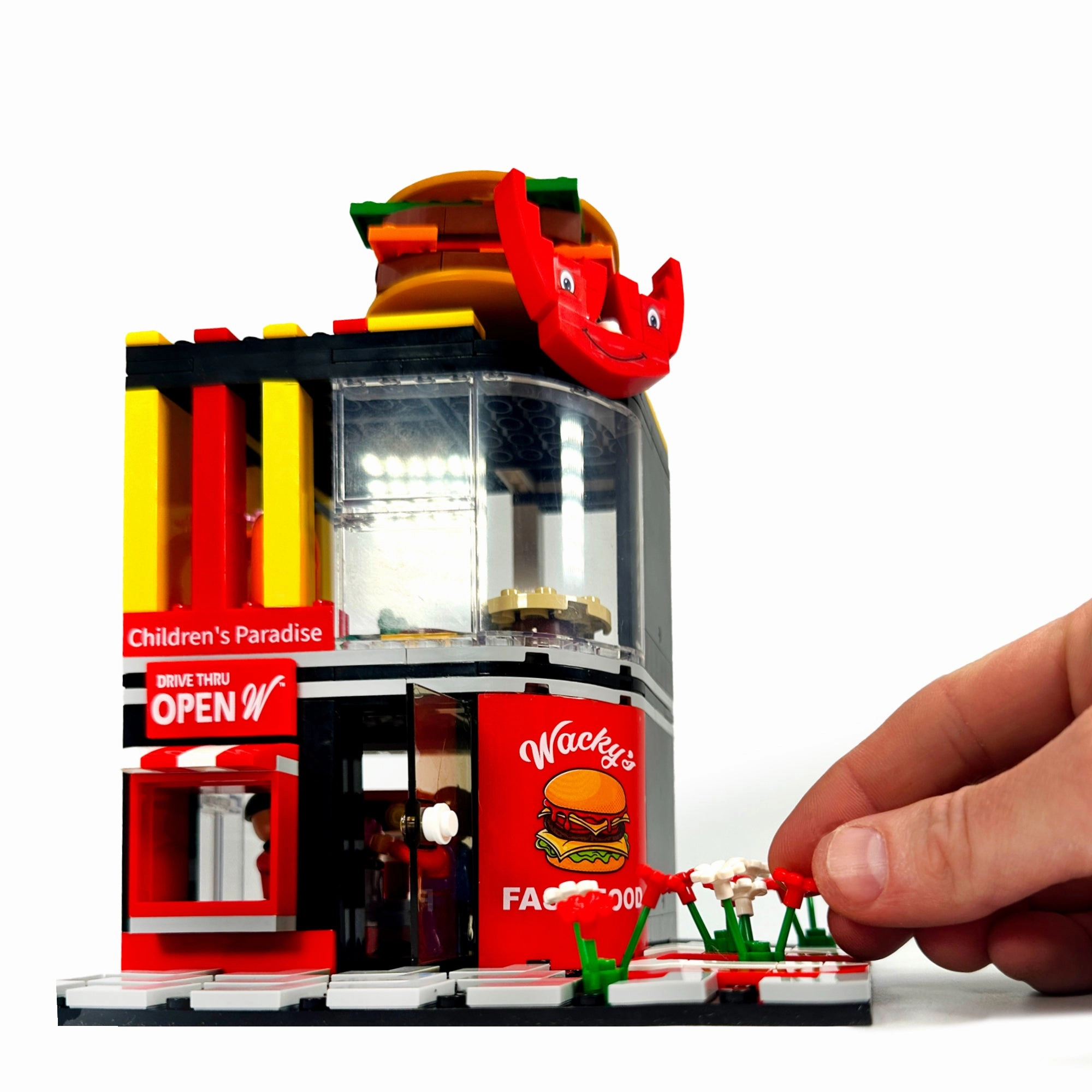 Wacky's Fast Food™ Burger Joint Building Set – 274 Pieces | General Jim’s Toys & Bricks
