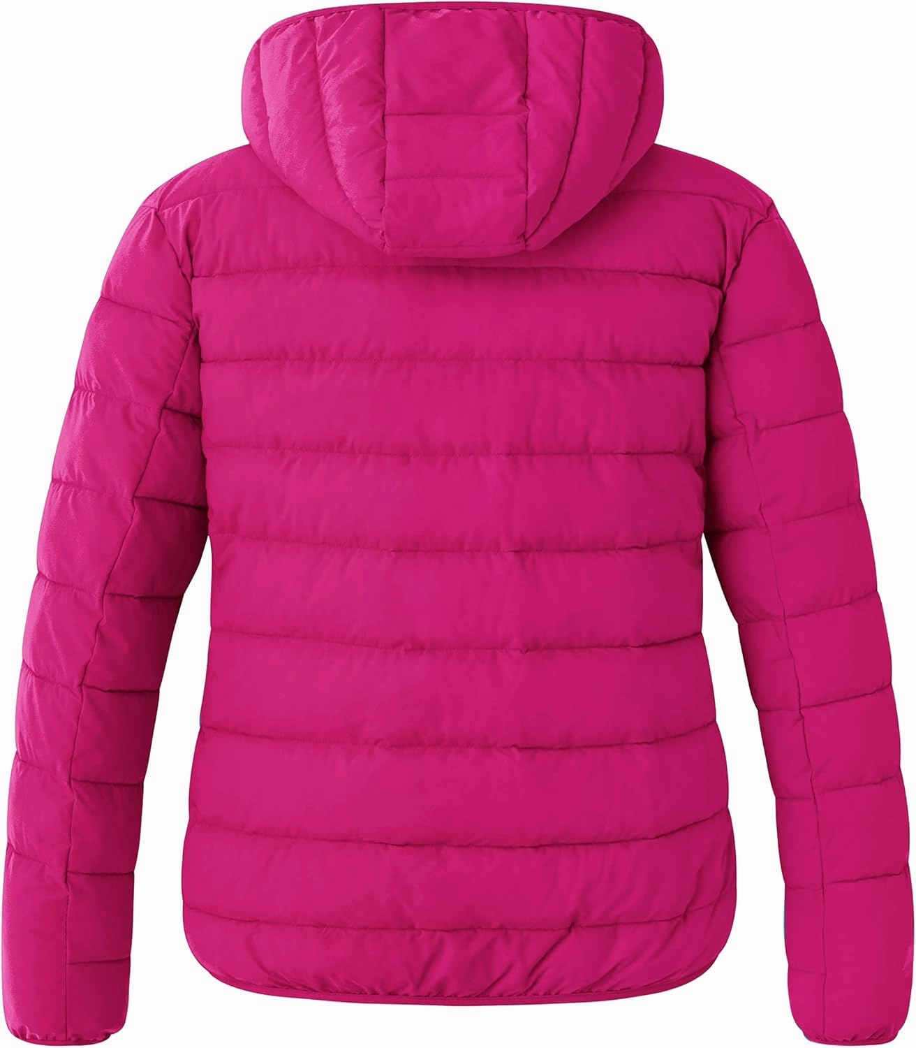 wantdo Women's Plus Size Lightweight Jackets Full-Zip Quilted Warm Jacket with Hood