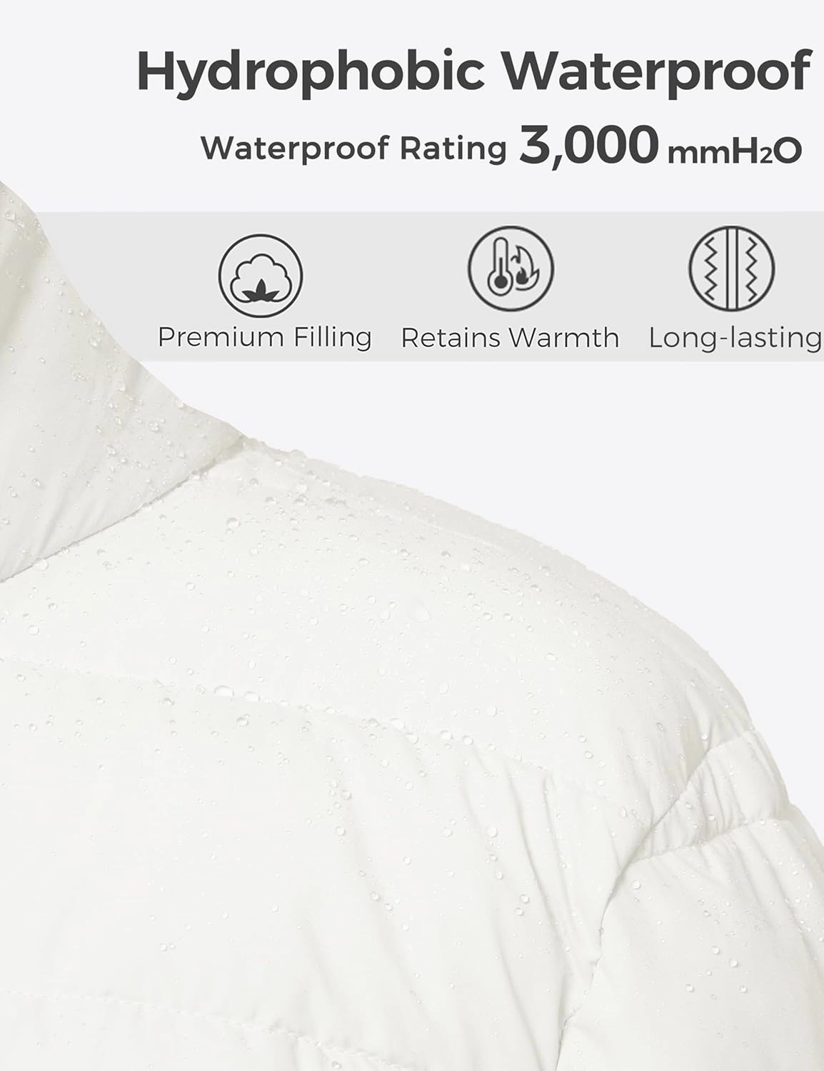 wantdo Women's Plus Size Lightweight Jackets Full-Zip Quilted Warm Jacket with Hood