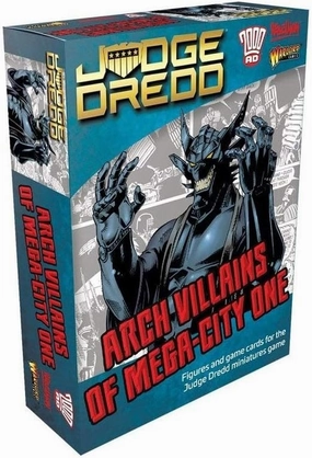 Warlord Judge Dredd Arch Villains of Mega City One Figures for Judge Dredd Miniatures Table Top War Game 652210201, Unpainted