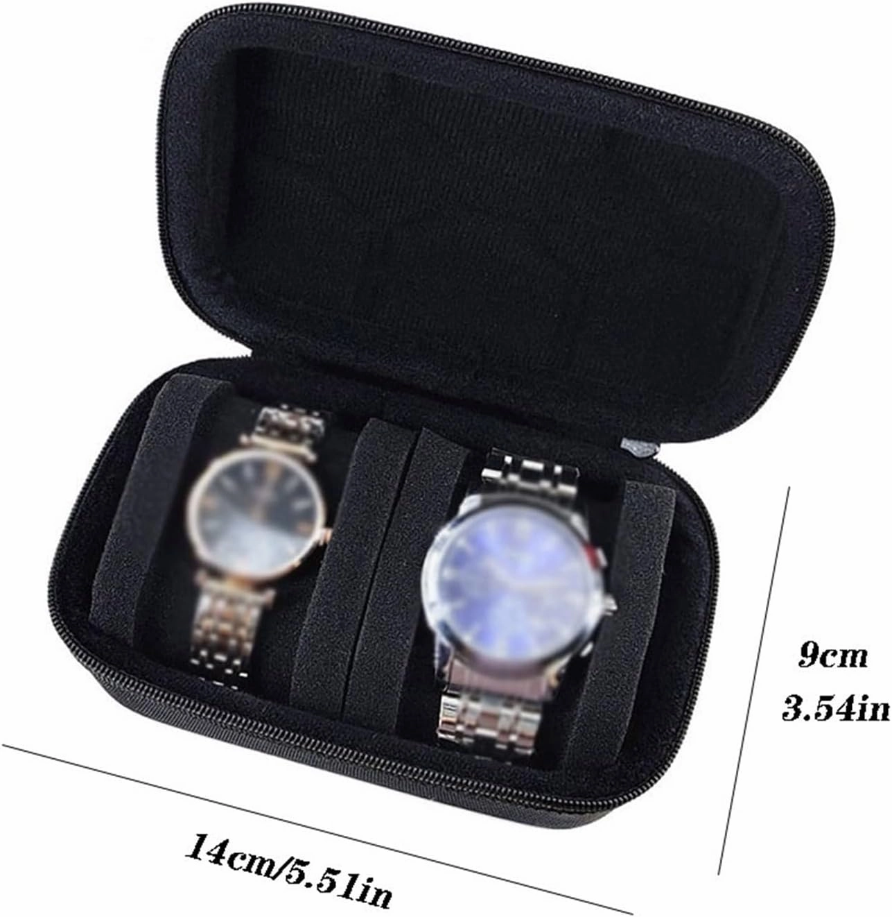 Watch Case Exquisite Watch Storage Bag Multifunctional Watch Organizers Suitable for Home Travel and Business Trips (excluding Watches) Watch Display Box(Medium)