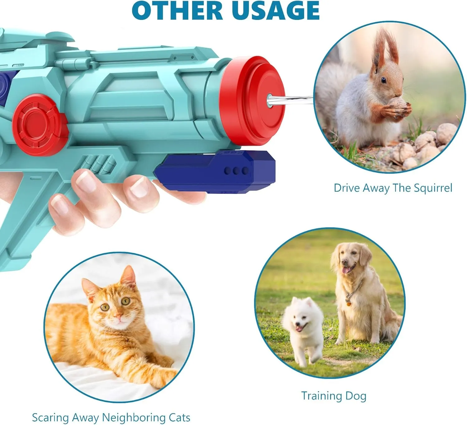 Water Guns for Kids, Super Squirt Gun Water Soaker Blaster - Big Size - 32ft Long Shooting Range - High Capacity - Quick Refill - Summer Water Toys Gun for Boys Girls and Adults Outdoor