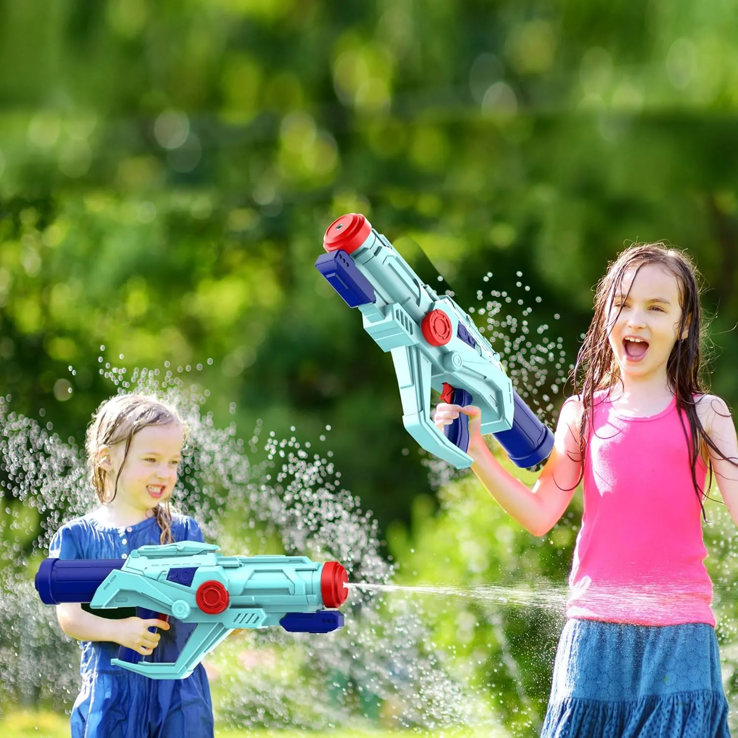 Water Guns for Kids, Super Squirt Gun Water Soaker Blaster - Big Size - 32ft Long Shooting Range - High Capacity - Quick Refill - Summer Water Toys Gun for Boys Girls and Adults Outdoor