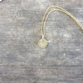 Wave stacking necklace 18ct yellow gold
