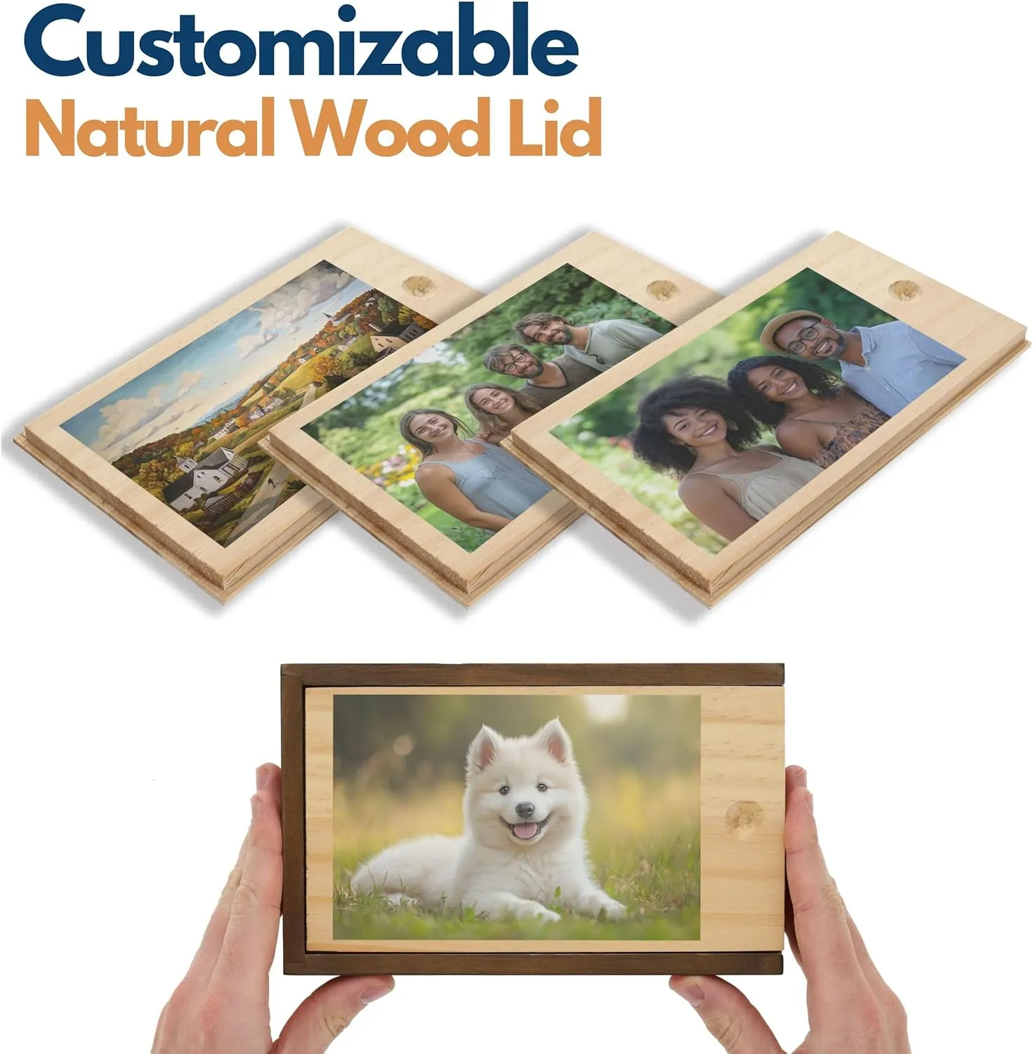 WE Games Custom Color Logo or Image Double 6 Black Dominoes Set in Wooden Case