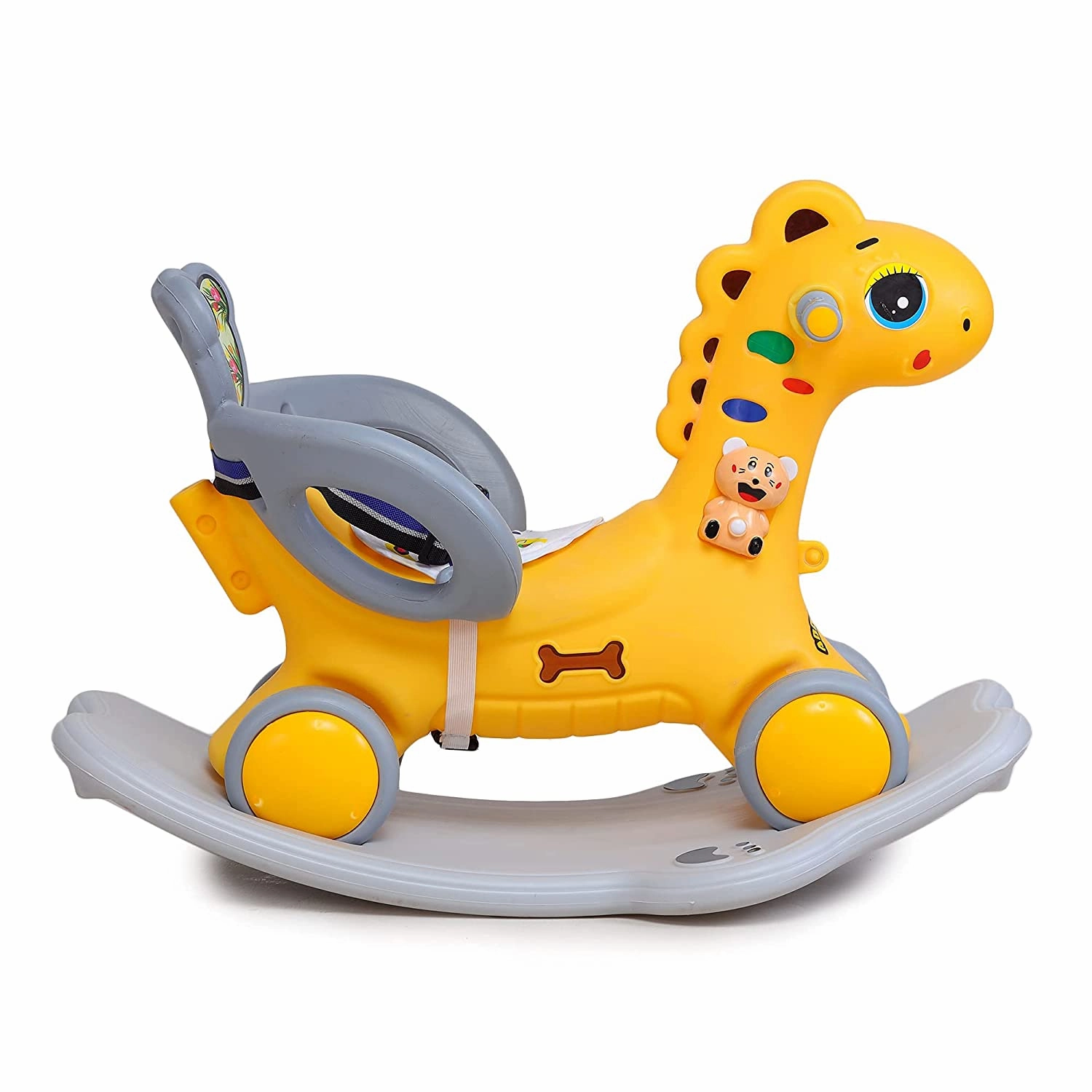 Webby Musical 2 in 1 Dinosaur Rocker Cum Rio Ride On