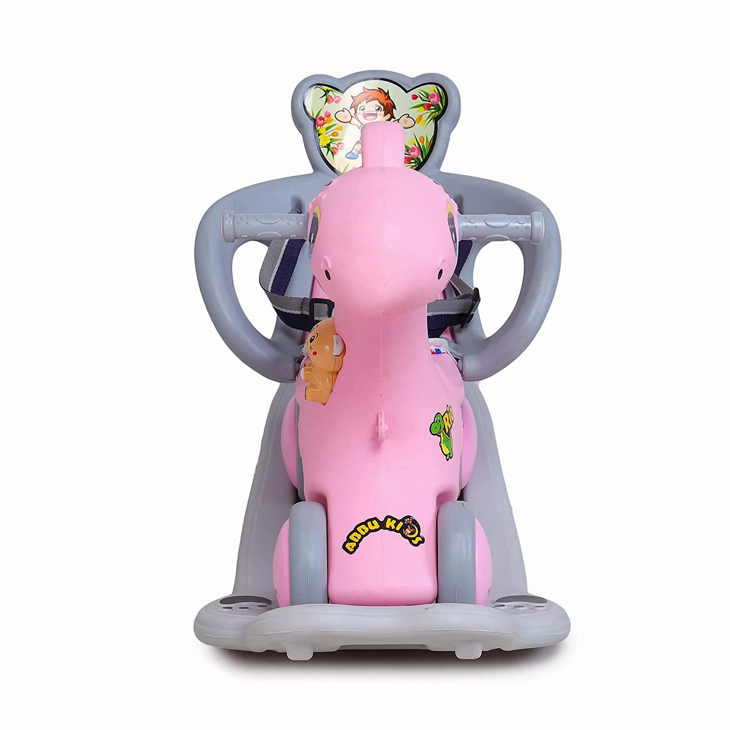 Webby Musical 2 in 1 Dinosaur Rocker Cum Rio Ride On