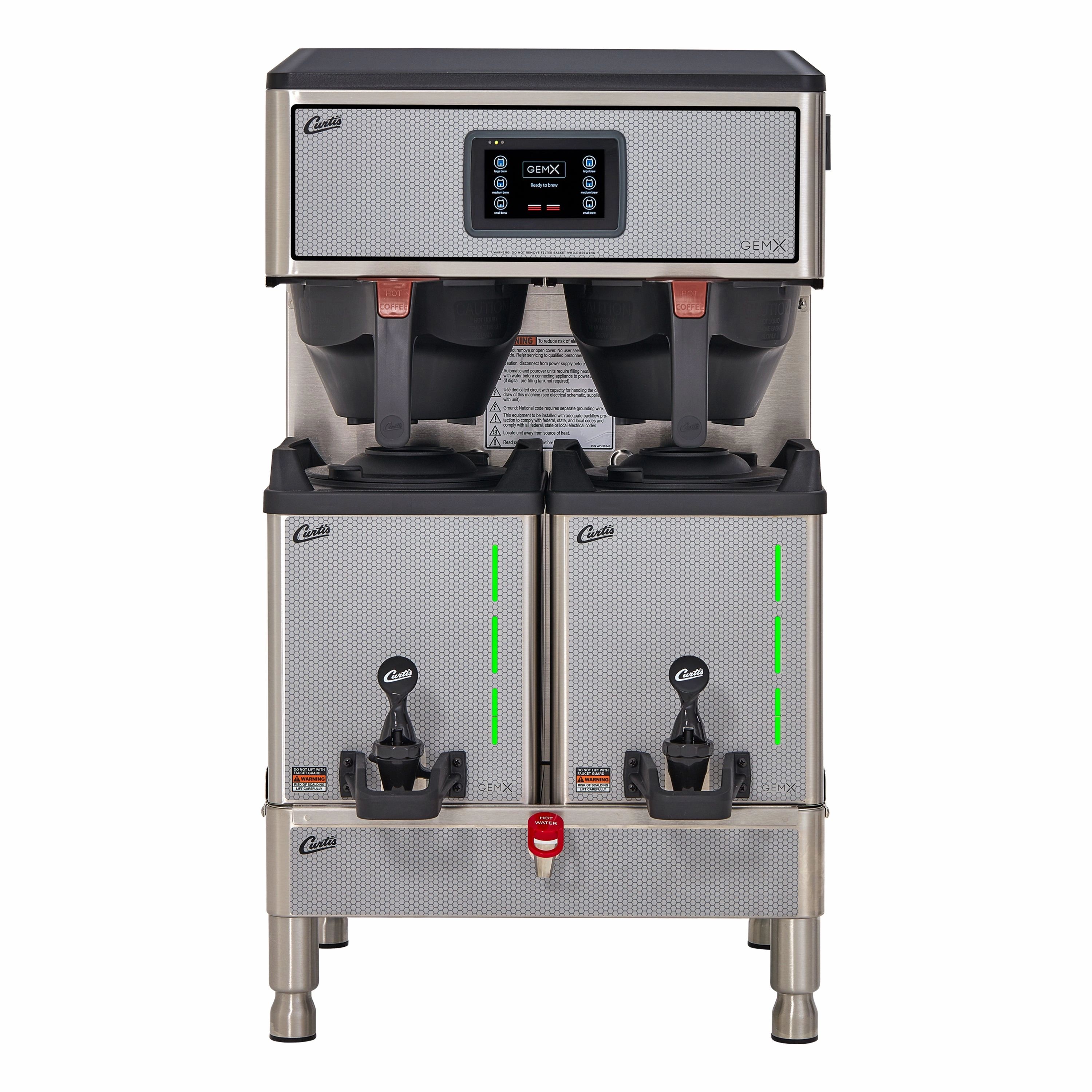 Wilbur Curtis G4GEMXTIFT10A1000 - G4 GemX Gemini® IntelliFresh® Twin 1.5 Gallon Coffee Brewer with FreshTrac® Satellites