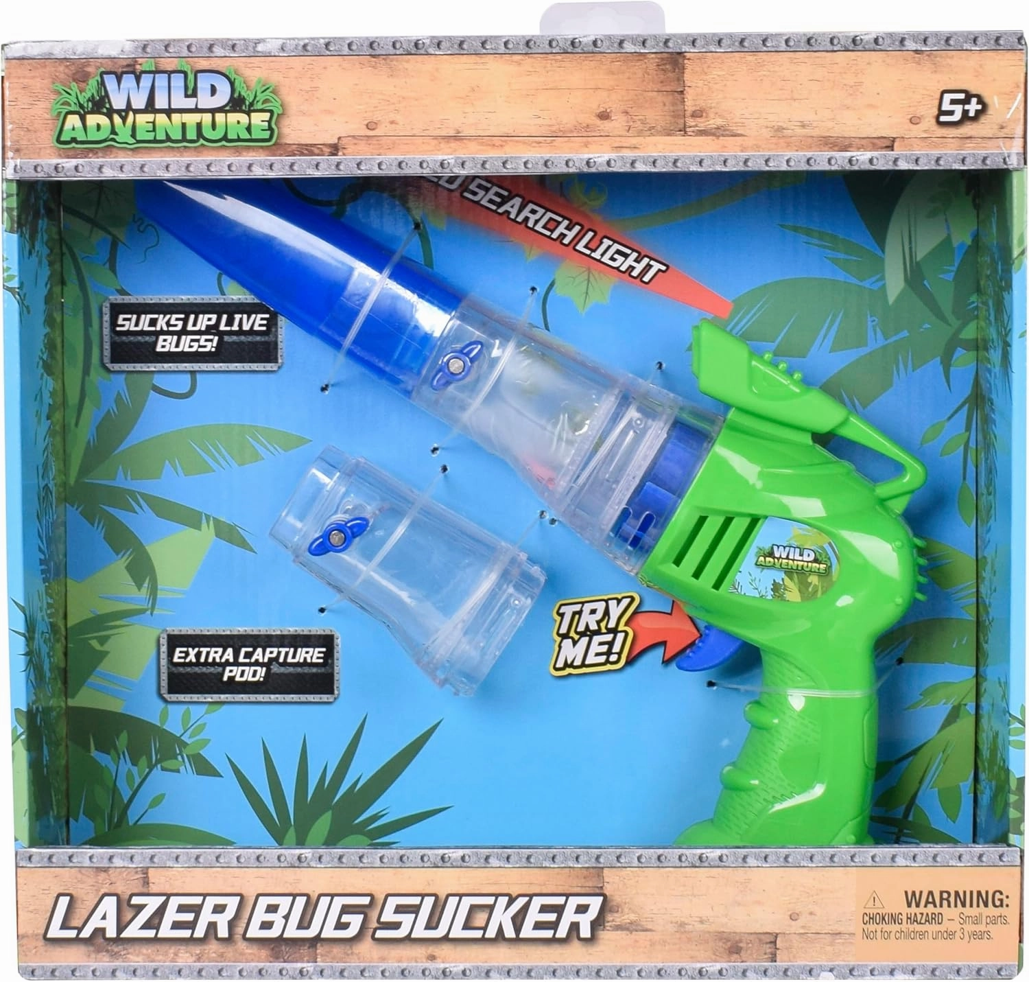 Wild Adventure Lazer Bug Sucker, Nature, Stem Outdoor Toy 3 