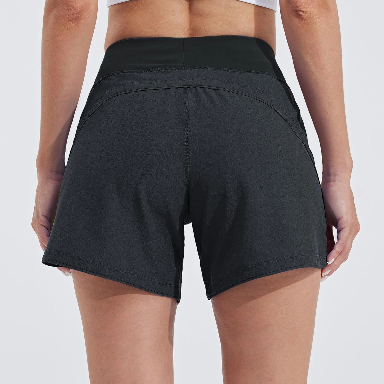 Willit Women's 5" Swim Board Shorts Quick Dry Beach Swimming Shorts UPF 50  High Waisted Liner Pockets