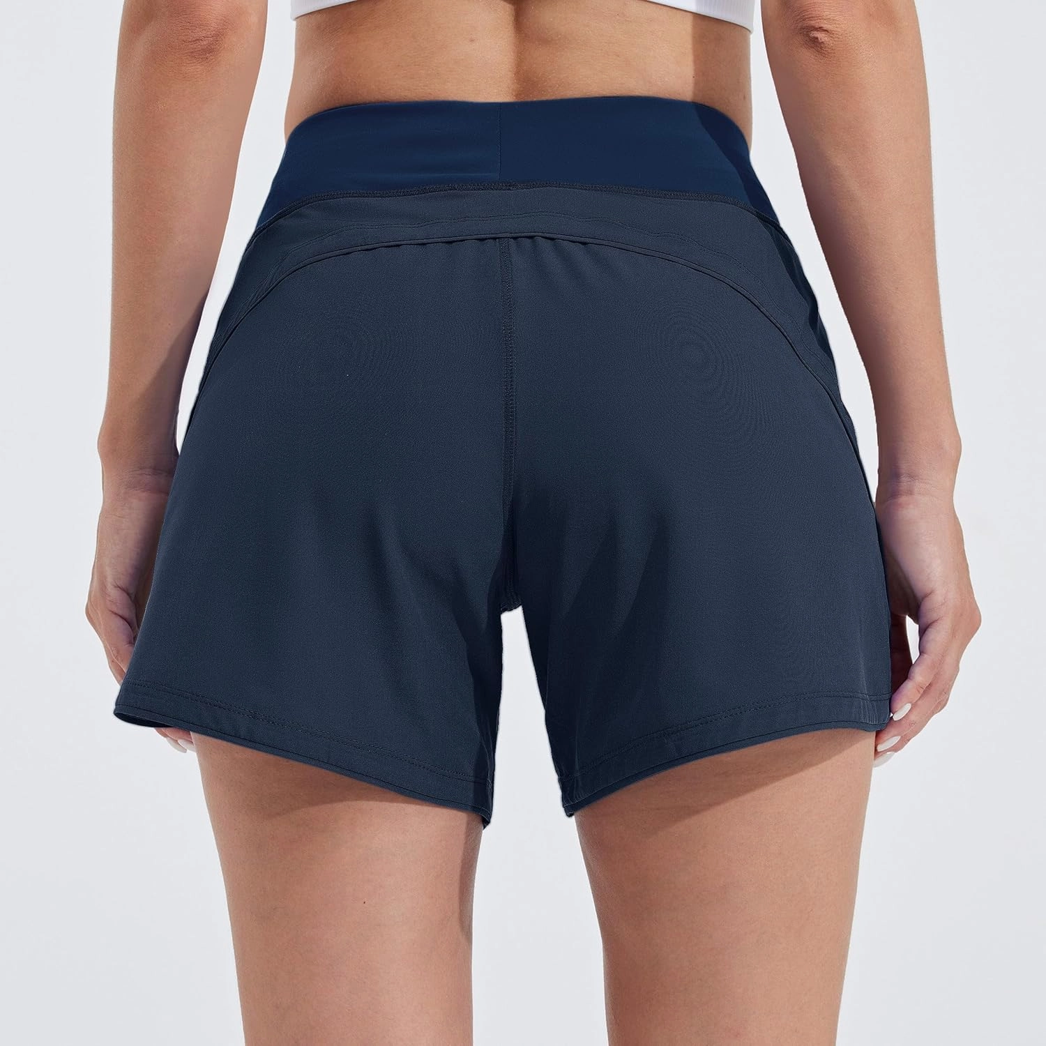 Willit Women's 5" Swim Board Shorts Quick Dry Beach Swimming Shorts UPF 50  High Waisted Liner Pockets