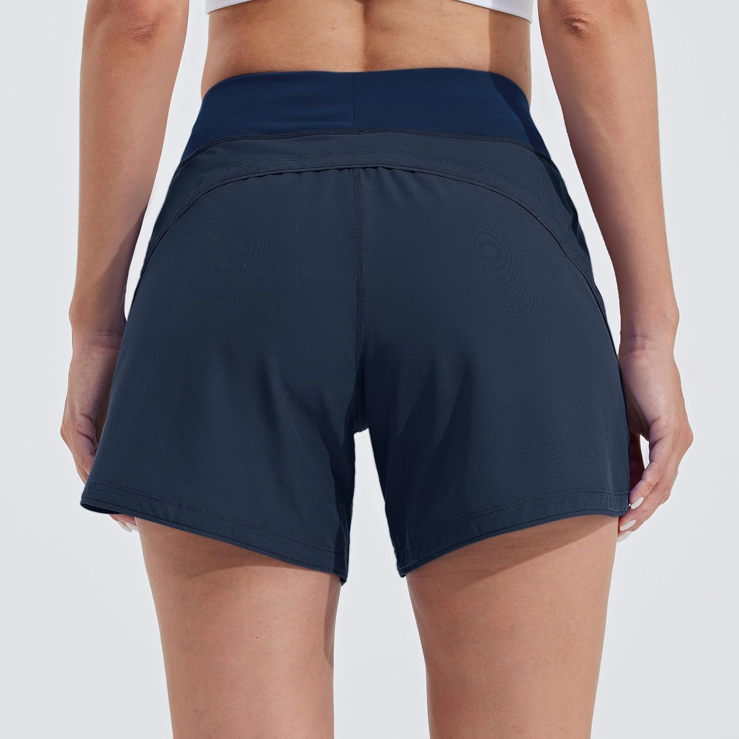 Willit Women's 5" Swim Board Shorts Quick Dry Beach Swimming Shorts UPF 50  High Waisted Liner Pockets