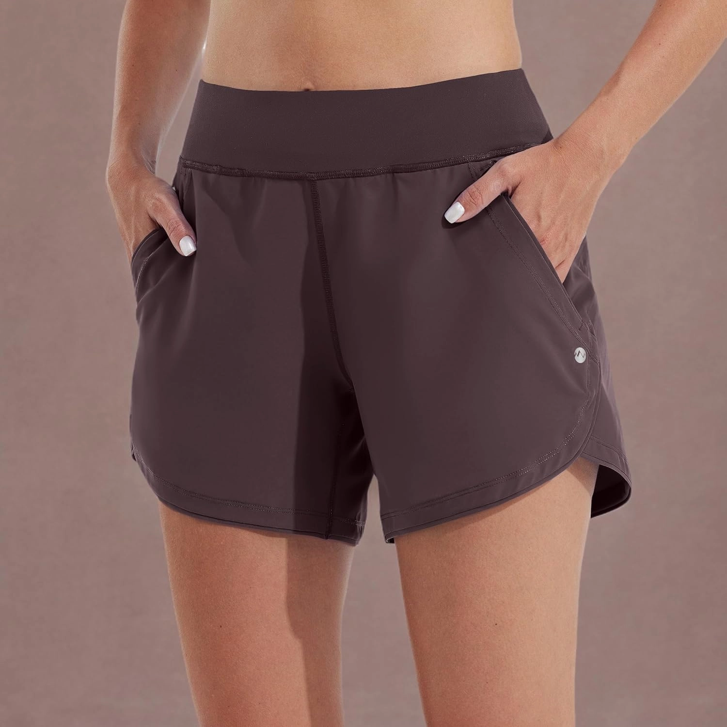 Willit Women's 5" Swim Board Shorts Quick Dry Beach Swimming Shorts UPF 50  High Waisted Liner Pockets