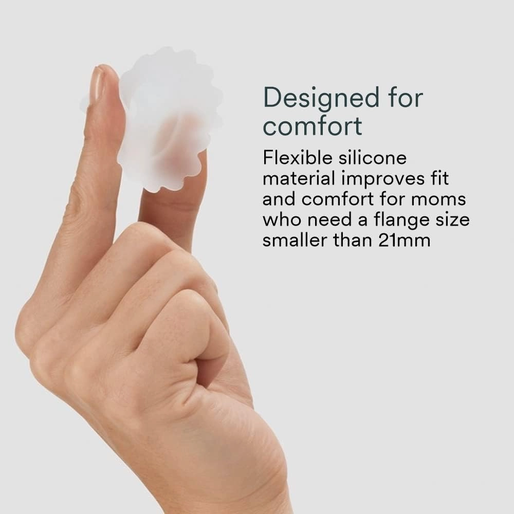 Willow Breast Pump Sizing Insert, 13mm, 2 Ct, Flange Inserts for Breast Pump, Improves Fit and Comfort for Breast Pumping Moms, Fits in 24mm Willow Breast Pump Flange