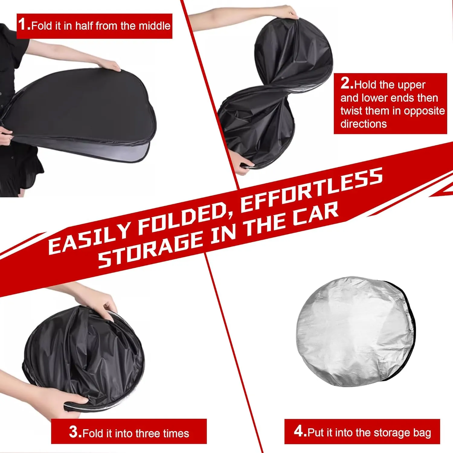 Windshield Sun Shade for Toyota RAV4 2019-2025 RAV-4 SUV Foldable Sun Sunshade for Car Front Window Blocks UV Rays and Heat Automotive Interior Protector Custom Fit Accessories